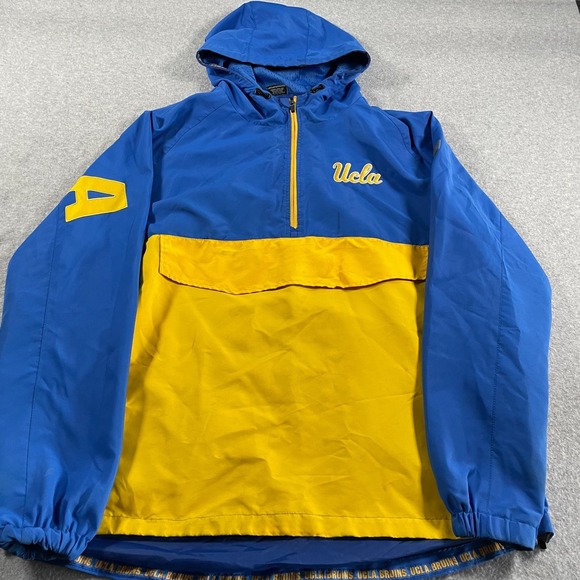 Colosseum UCLA 1/4 Zip Jacket Mens 2XL Blue Spell Out Back Hit College Sports - Picture 1 of 13